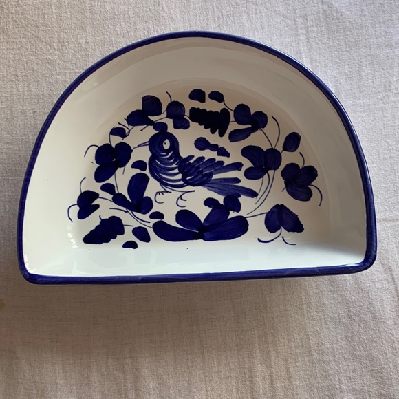 Sambuco Mario Handmade Decorative Half Moon Dish - Made in Italy - Picture 1 of 3